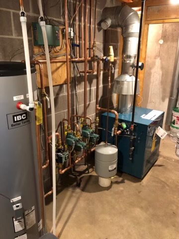 Plumbing pipes and water heater